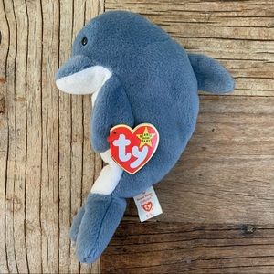 🍄 NWT TY Beanie Babies ECHO THE DOLPHIN 1996 - Collectable - Full Size